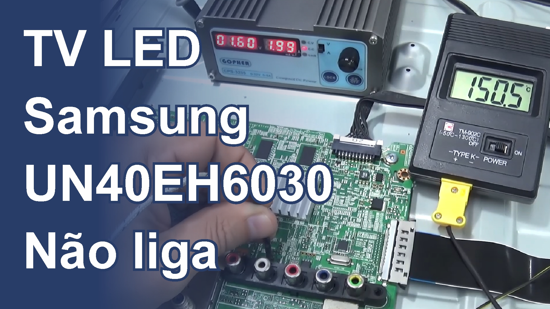 TV LED Samsung UN40EH6030 Não liga Blog Mais Eletrônica